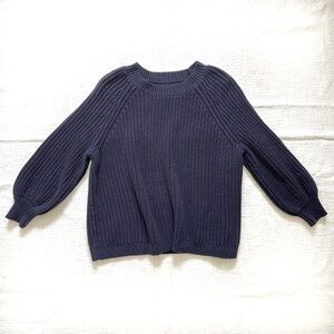 Aerie Cozy Knit Sweater in Navy Women's Size Medium